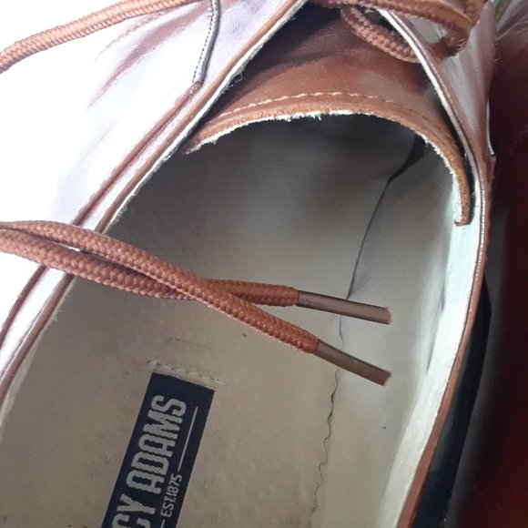 Stacy Adams Leather Oxford Mens Dress Shoe Cognac Brown Size 11.5 main image 10